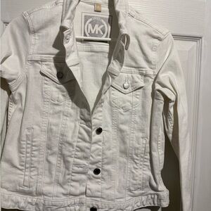 Michael Kors White Jean Jacket